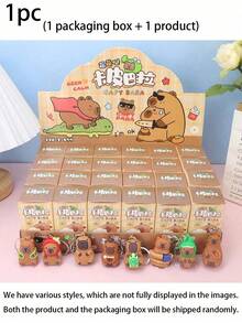 Móc khóa hình chuột lang nước | Móc khóa hoạt hình dễ thương | Mặt dây chuyền chuột lang nước ngẫu nhiên | Quà tặng tiệc người lớn, quà sinh nhật, quà bất ngờ tốt nghiệp, quà tặng tiệc mùa hè - Xem 10