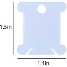 Embroidery Floss Bobbins 50 Pcs Plastic Organizer Cards For Cross Stitch Thread Storage With Mixed Color Assortment - 1 - Xem 3