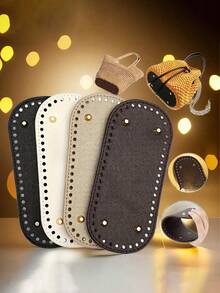 1 set fund de geantă din piele PU și mâner din bambus, accesorii croșetat DIY, consumabile pentru confecționarea poșetelor, fund de geantă croșetat, fund pătrat pentru genți croșetate, mâner personalizat, potrivit pentru fete la modă, folosit pentru genți croșetate DIY, genți de umăr, genți de mână și portofele, esențial pentru pasionații de meșteșuguri, cadouri perfecte de ziua de naștere, cadouri de sărbători, cadouri de petrecere, cadouri de Ziua Mamei, cadouri de Paște. - Multicolor - Vizualizare 5
