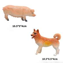 2pcs Miniature Farm Animal Realistic Model, Cow, Sheep, Duck, Puppy, Piglet Figurines - Multicolor - View 17