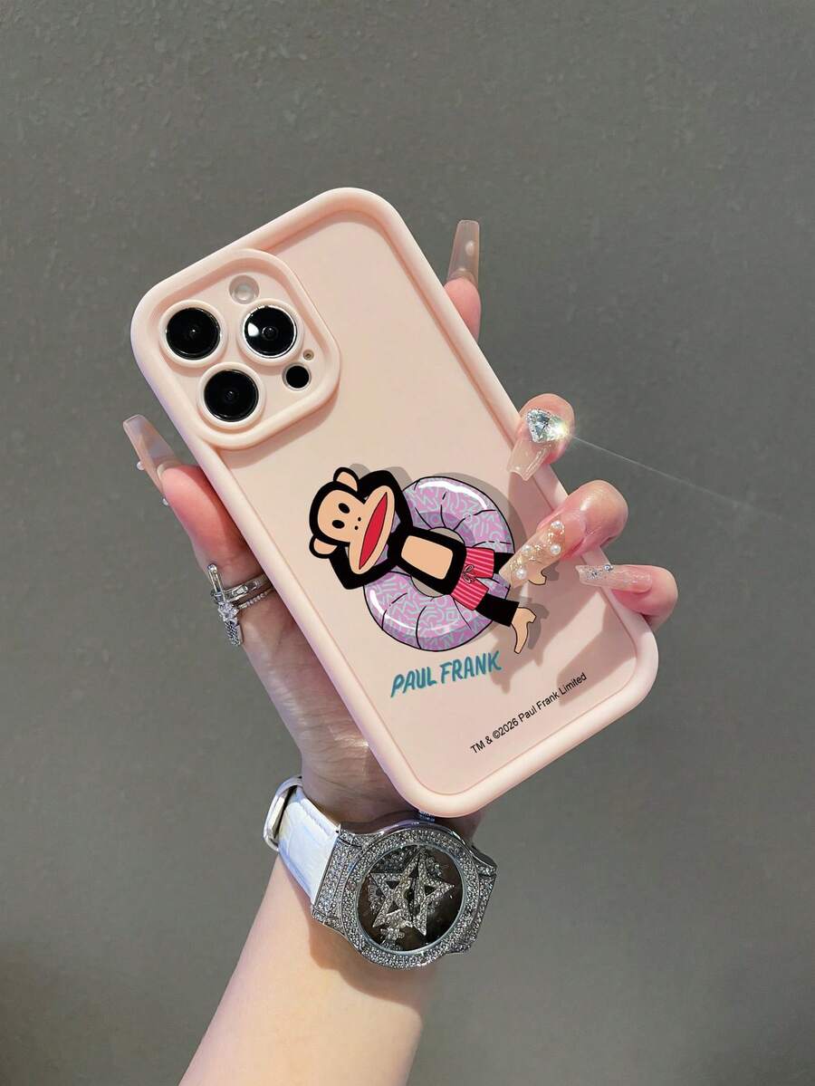 Ốp lưng điện thoại Paul Frank High Bamboo chính hãng, bảo vệ toàn thân với camera, họa tiết chữ hình khỉ bơi, thiết kế mới, tương thích với iPhone 13/14/15/16/17 Pro Max. - Nhiều màu - Xem 1