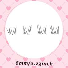 DIY 48片免胶下睫毛，自然柔软假睫毛，C型卷翘，单根假睫毛，适合日常妆容，可在家DIY嫁接睫毛，6毫米 - C - 查看 4