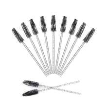 Bộ 50 cọ trang điểm mi bằng silicon trong suốt, cọ trang điểm lông mi, lược chải lông mày, cọ xoắn ốc nối mi, cọ mini, dụng cụ trang điểm. - Nhiều màu - Xem 1