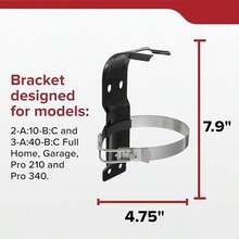 Kidde Fire Extinguisher Mount, Metal Strap Bracket, Heavy Duty, Compatible 5-Pound Fire Extinguishers, Black - 1-1 Count (Pack Of 3) - View 4