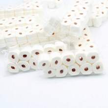 1 Pack Of 10 Rolls Mini Tissue Paper, Realistic Mini Tissue Paper Holder Set, Suitable For Doll House Bathroom Decor, Mini Tissue Paper Rolls Toilet Paper, Detachable DIY Mini Kitchen Doll House Decor, Photography Props. - Multicolor - View 11