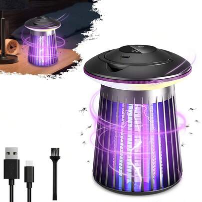 Portable Mosquito Killer Lamp, Electric Mosquito Killer Lamp - UV Mosquito Trap Lamp, Indoor/Outdoor Camping Mosquito Repellent Lamp