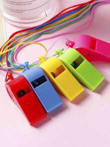 10pcs/20pcs/30pcs High Quality PVC Whistle - Loud Colorful Sports Whistle With Lanyard, Clear And Loud Sound Suitable For Referees, Cheerleaders And Outdoor Activities - Perfect For Soccer And Basketball Coaches And Referees, Birthday And Wedding Celebrations, Christmas, Durable - Multicolor - View 8