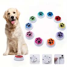 ENSSU 6-Sided Base Recordable 30-Second Pet Training Voice Call Button, Suitable For Cat & Dog Interactive Toys (Batteries Not Included) - Multicolor - View 2