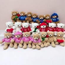 1个疗愈忏悔泰迪熊毛绒玩具，心形文字填充玩偶，泰迪熊拥抱爱心，泰迪熊拥抱玫瑰，情侣/闺蜜祝福礼物，女孩生日/母亲节/毕业礼物 - 彩色 - 查看 7