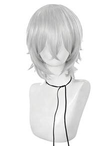 Peluca de 12 pulgadas para festival de música, fiesta de cosplay, personaje de película famosa, peluca de estilo profesional, fibra corta resistente al calor y cómoda, adecuada para principiantes, ideal para vacaciones, carnavales, conciertos de música, convenciones de anime, moda de fiesta. Pelucas naturales (varios colores disponibles) - Dos Tonos - Ver 23