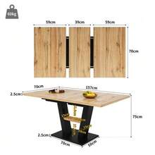 Dining Tables - Black + Natural - View 2