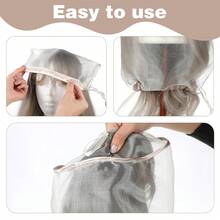 2 chiếc mũ bảo vệ tóc giả, dùng để bảo vệ đầu ma-nơ-canh đội tóc giả khỏi bụi bẩn. - Xem 5