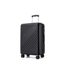 Suitcase Luggage Set 20 Inch Cabin Carry On 24 Inch Medium Check In 28 Inch Large Check In ABS + PC Hard Shell With 360 Silent Spinner Wheels Number Lock For Holiday Business Family Travel Black - Black - View 11