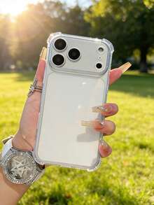 Soft TPU Thick Transparent Full Coverage Phone Case Compatible With IPhone 17/17 Pro/17 Air/17 Pro Max/16 Pro Max/16/15/14/13/12/11, Suitable As Gift For Friends And Family - Clear - View 2