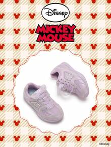 Disney 米奇官方授权联名款 | 一双儿童运动鞋，适合日常、节日、运动和户外活动穿着。穿着舒适贴合脚型，防滑、耐磨、透气。（男童运动鞋、男童板鞋、儿童运动鞋、女童运动鞋、女童板鞋） - 紫色 - 查看 2