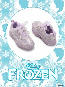 Disney Sản phẩm hợp tác chính thức với Frozen | Một đôi giày thể thao trẻ em, bao gồm giày thể thao công chúa Elsa, giày thể thao công chúa Anna và giày thể thao công chúa Arendelle, phù hợp cho các hoạt động thể thao hàng ngày trong kỳ nghỉ và ngoài trời. Thoải mái, chống trơn trượt, chống mài mòn và thoáng khí cho lòng bàn chân (Giày thể thao trẻ em, giày trẻ em, giày bé gái) - Màu tím - Xem 2