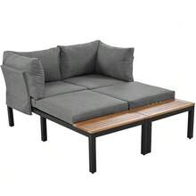 Outdoor Table & Chair Sets - Grey - View 10