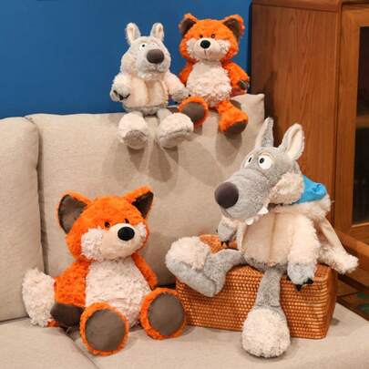1pc Cute Plush Doll Stuffed Animal Wolf/Fox In Sheep's Clothing, Children's Day/Birthday Gift, Home Bedroom Companion Doll Decor, New Year Party Favor
