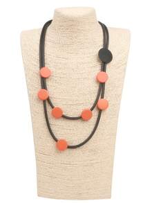 MARLIWOO 1件手工多层串珠波西米亚风时尚项链，女士款 - 彩色 - 查看 13