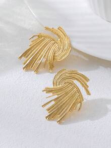 1 Pair Exaggerated Fashion Firework Design Earrings, Suitable For Women's Daily Wear - Earrings - View 1