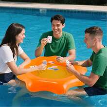 1 chiếc bàn chơi bài, bể bơi bơm hơi ngoài trời, thảm nước, đồ chơi sân cỏ, trò chơi dưới nước, bể bơi nhỏ. - A - Xem 2