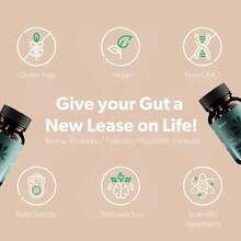 Advanced Delayed-Release Probiotics Supplement | For Men & Women's Digestive Health & Gut Microbiome Balance | Formula With Xylooligosaccharides, Tributyrin & Bifidobacterium | High Absorption Gut Support | Vegan Gluten Free | 60 Capsules 30 Day Supply - mặc định - Xem 2