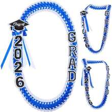 Class Of 2026 Double Braided Ribbon Graduation Necklace, Handmade Woven Graduation Lei Honor Cord, Elegant Satin Academic Garland Accessory For Ceremony Outfit, St. Patrick's Day Lucky Grad Gift, Perfect Easter Spring Keepsake & Party Favor For High School College Students & BFF - Đỏ và đen - Xem 7
