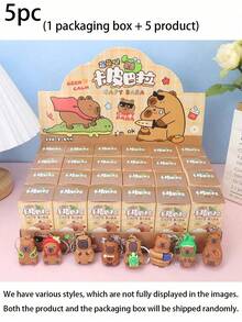 Móc khóa hình chuột lang nước | Móc khóa hoạt hình dễ thương | Mặt dây chuyền chuột lang nước ngẫu nhiên | Quà tặng tiệc người lớn, quà sinh nhật, quà bất ngờ tốt nghiệp, quà tặng tiệc mùa hè - Xem 11