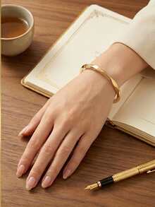 1件不锈钢莫比乌斯环手镯，开口式 - 開口手環 - 查看 12