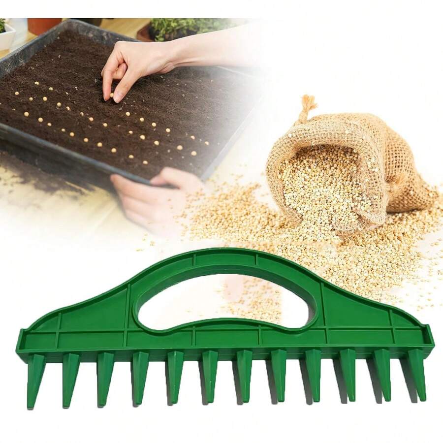 Plantador de semillas manual, dispersador de semillas portátil, sembrador de suelo suelto - Talla única - Ver 1