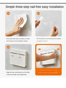 1 Giá treo dao gắn tường có móc, có thể đựng dao gọt vỏ, giẻ lau, miếng bọt biển và các dụng cụ nhà bếp khác. - Xem 12