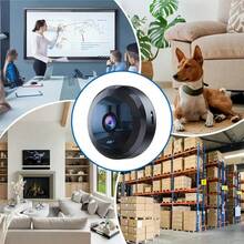 1pc 1080P Full HD Mini Smart Pet Camera, 2.4G Wireless Connection, Rechargeable Battery, Remote Viewing Via Mobile App, Portable Home Security Monitoring Device For Pets, Small Animals, Cats & Dogs (Indoor/Outdoor) - Black - View 8
