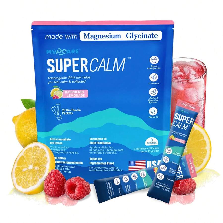 MVPCARE  Supercalm Nutricional Bebida en Polvo Supercalm 20 Unidades