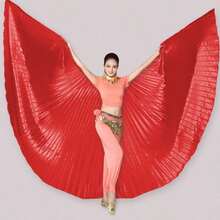 1pc Belly Dance Stage Performance Wings Dance Wings Stage Performance Props 360 Degree Cloak Butterfly Wings Gold Cape Street Photography Party Carnival Costume Nightclub Sexy Clothes - Wing - View 16