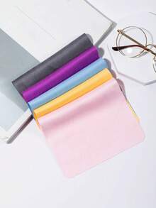 5pcs Deer Velvet Eyeglass Cleaning Cloth, Suitable As Gift For Boyfriend - Multicolor - View 1