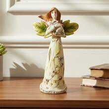Healing Angel Hugging Rabbit Statue Garden Sculpture Courtyard Decoration Creative Fairy Resin Figurines For Yard Lawn - Multicolor - View 2