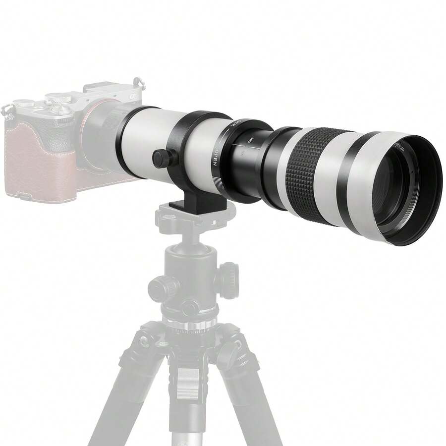 Ống kính zoom tele 420-800mm F8.3, được thiết kế cho máy ảnh DSLR ngàm F, tương thích với các mẫu như D3500, D850, D7500, D5600, D3400, D500, D7200, D5500, D750, D810, D3300, D5300, D610, D7100 và D5200.