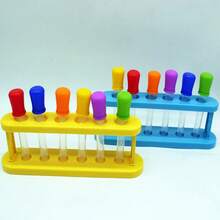 1 Set de Kit de Experimentos Científicos Coloridos, Herramientas Educativas Divertidas para Experimentos, Set de Experimentos Multicolor que Incluye Tubos de Ensayo, Vasos de Precipitados, Cuentagotas y Tazas Medidoras, Suministros Agradables para Experimentos Científicos en el Hogar y el Aula, Adecuado para Educación Familiar, Actividades en el Aula y Entusiastas de la Ciencia, Experimentos Interactivos y Divertidos - Serie de experimentos de color - Ver 9