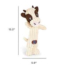 Outward Hound Tennis Heads Cow Pl 11ush Squeaky Dog Toy - 網球頭牛1數 - 查看 7