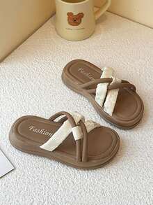 Summer Fashionable Versatile Children Slippers, Matching All Skirts And Pants, Full Of Summer Vibe - White - View 3