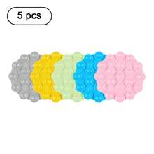 Set de 5 soportes de teléfono de silicona con ventosa redonda de colores aleatorios, Set de 10 accesorios de soporte de teléfono antideslizante y descompresión de colores aleatorios - Multicolor - Ver 9