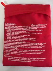 1pc Reusable Microwave Potato Bag, , Bakes Perfect Soft & Sweet Potatoes In Just 4 Minutes Without Boiling Or Oven, Made Of Heat-Resistant Material For Even Heating, Moisture Locking, Retains Original Potato Flavor, Also Suitable For Sweet Potatoes, Corn And More - Multicolor - View 10