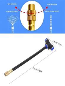 Automatic Misting Irrigation Kit, Made Of Durable Plastic, Includes 5/8" Garden Hose, Bendable Brass Nozzle, Easy To Install, 360° Adjustable Brass Misters, Suitable For Gardening Irrigation Systems, Plants, Raised Beds, And Greenhouses, Applicable For Lawns, Yards, Greenhouses, Farmlands, Vegetable Gardens, Flower Beds, And Orchards - Automatic Irrigation Kit - View 3