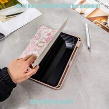 360° Rotating Tablet Case With Pencil Slot For IPad, Patchwork Design, 360° Rotation, Smart Sleep/Wake, Full Protection, Skin-Friendly Edges, Multi-Angle Stand, Transparent Acrylic Back, Pencil Slot, Precise Cutouts, Lightweight & Portable, Compatible With IPad Mini6/7, 2017-2021/10/11, Air1/2/3/4/5/6/7, Pro 10.5/11/12.9/13 Inch - Multicolor - View 6