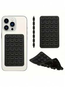 Giá đỡ điện thoại bằng silicon kiểu giác hút, 28 giác hút riêng biệt không cần keo dán, có thể tái sử dụng, hai mặt, thích hợp dùng khi trang điểm, tập thể dục, tắm, lái xe, nhà bếp. Quà tặng mùa xuân. - Nhiều màu - Xem 25