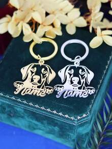 1pc Customizable Gold Motorcycle Keychain - Stainless Steel Tag With Engraving Option, Fashion Accessory, Ideal Gift For Men & Women, Suitable For Halloween/Christmas/Thanksgiving - Multicolor - View 8