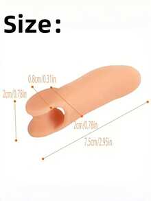 QKC 1 Cặp dụng cụ tách ngón chân bằng silicon unisex, miếng đệm bảo vệ bàn chân mềm mại, chống ma sát cho ngón chân út - Trắng - Xem 5