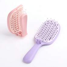 Hair brushes-UK+EU 1 lược chải tóc gấp gọn chống rối, dễ vệ sinh, tiện dụng cho nữ khi đi du lịch, phù hợp cho tóc ướt và khô, lược lông mềm chống tĩnh điện cho tóc xoăn, dày, gợn sóng và thẳng, dụng cụ chăm sóc tóc hàng ngày. - Nhiều màu - Xem 9