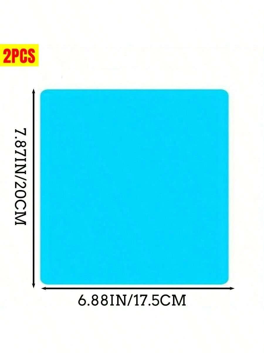 Set de 2 películas antigotas para ventanas laterales de automóvil, película antigotas para ventana delantera de motocicleta, universal para vehículos, para conducir en clima lluvioso y nevado - 2 uds espejo retrovisor - Ver 1