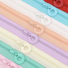 3# Nylon Zipper 4.5m + 10pcs Round Zipper Pulls, Suitable For Pencil Case, Cosmetic Bag, Handbag - 4.5m Zipper + 10 Zipper Heads - View 6